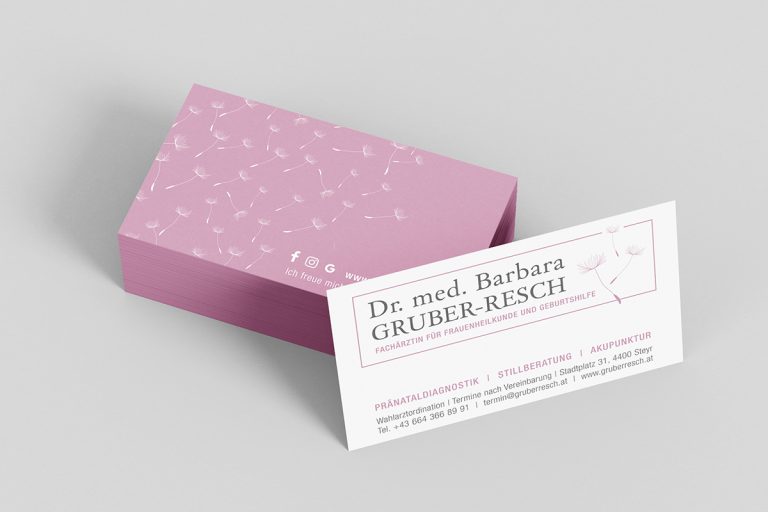 Dr. Gruber-Resch Visitenkarten